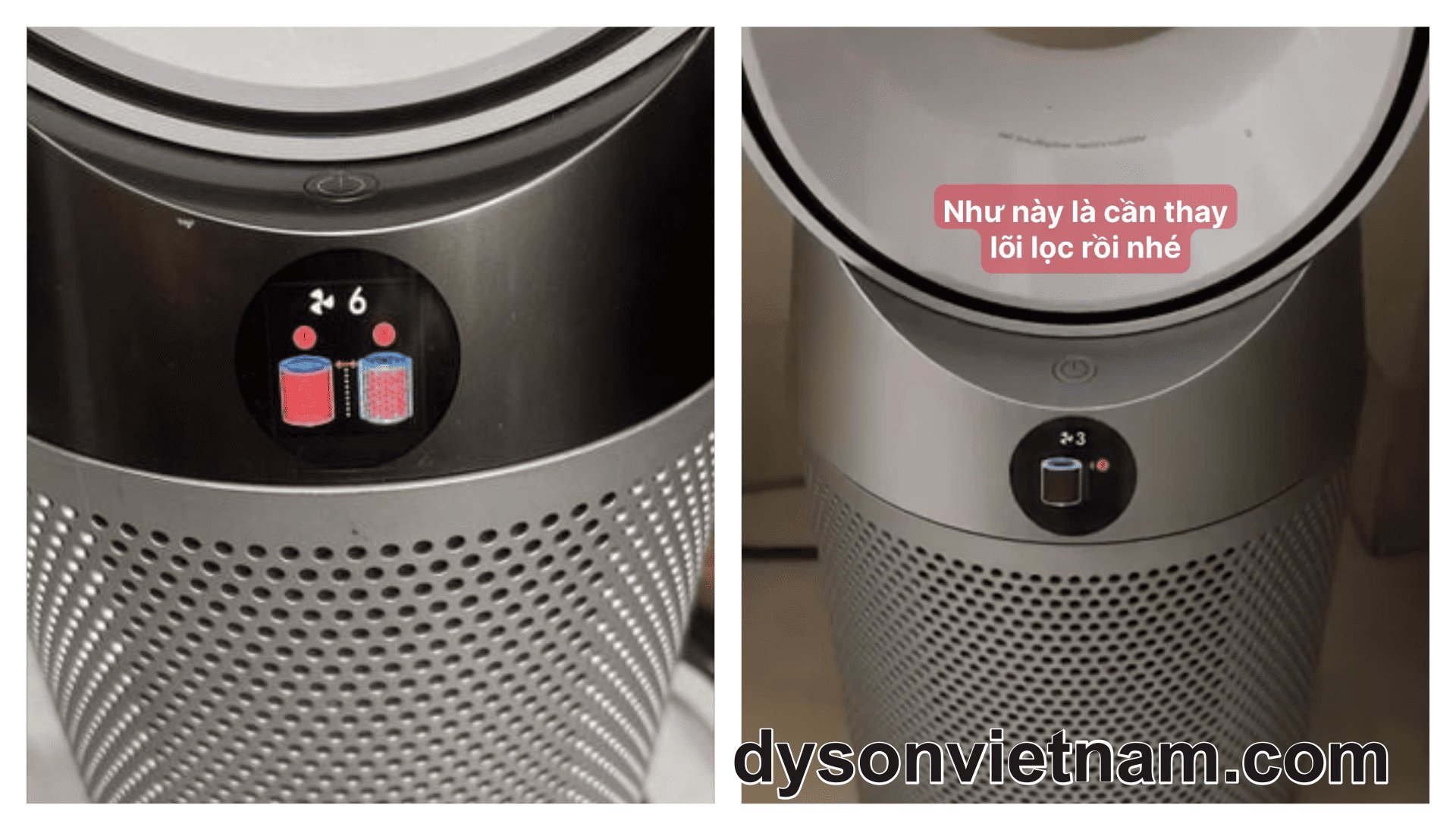 thay lõi lọc không khí Dyson TP07