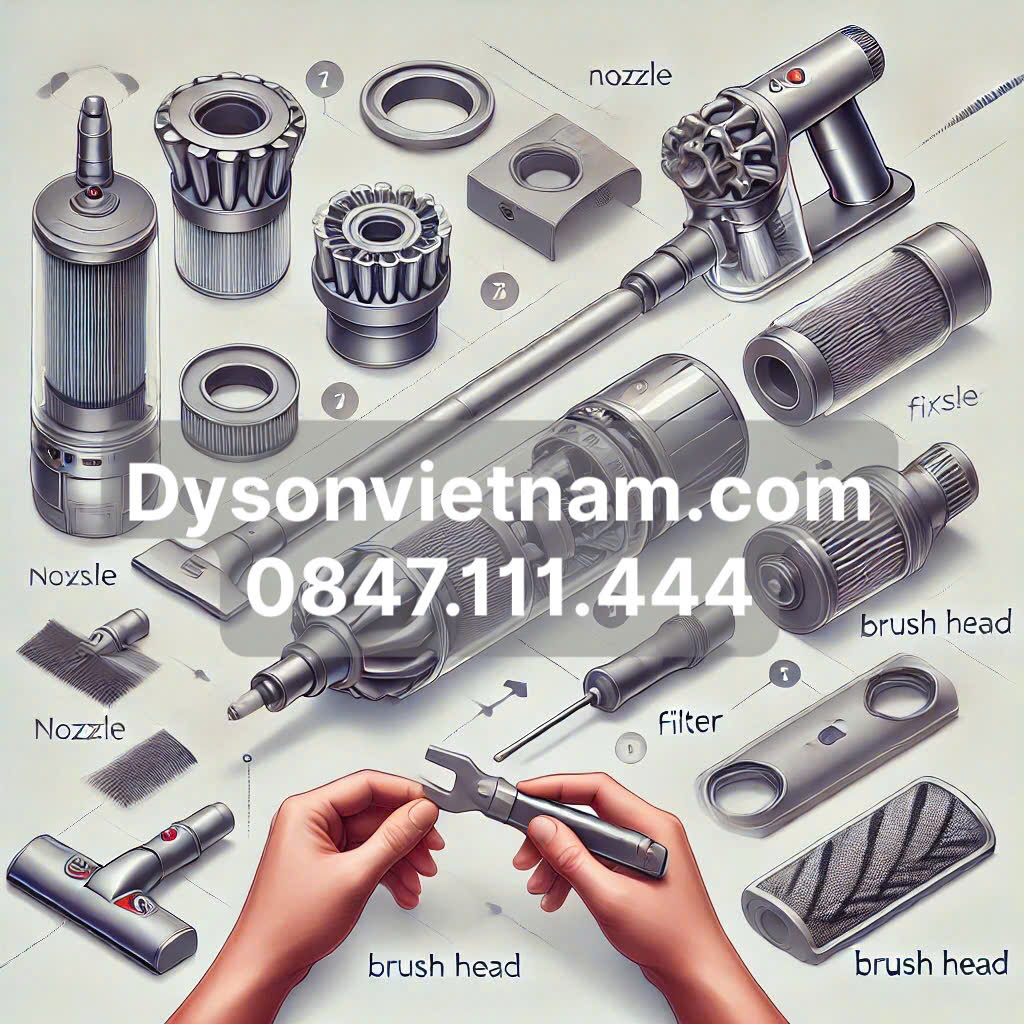 Cách Thay Thế Phụ Kiện Dyson