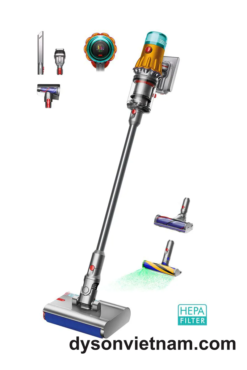 Dyson V12s Detect Slim Submarine™ Complete (Vàng/Nickel)
