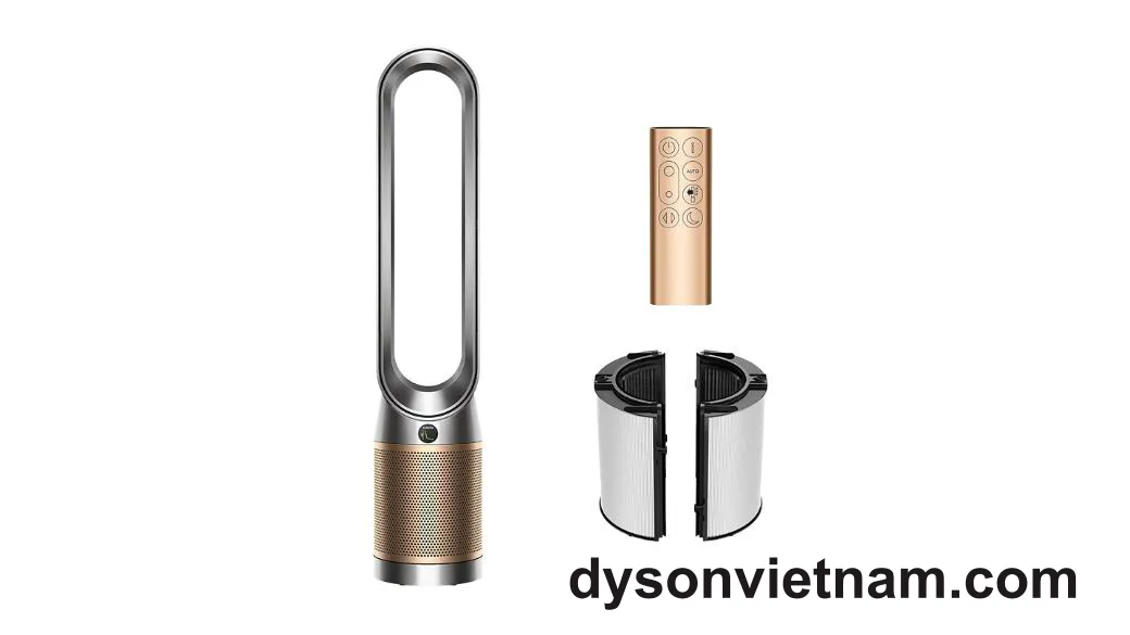 Máy Lọc Không Khí Dyson Purifier Cool PC2 De-NOx TP12 (Xám Bạc/Vàng)