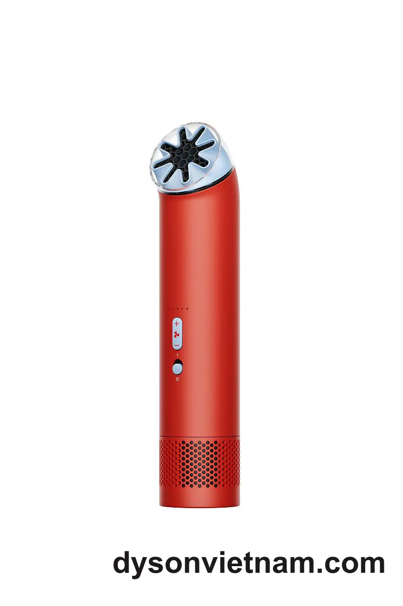 Quạt cầm tay Dyson HushJet™ Mini Cool (Đỏ cam/Xanh da trời)